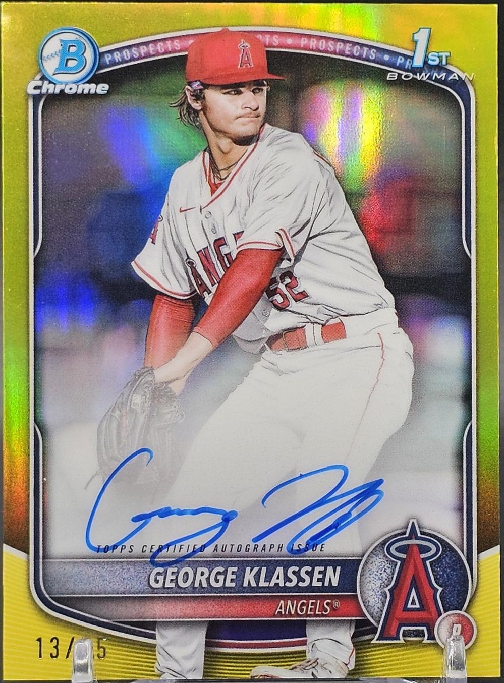 George Klassen [Yellow Mojo Refractor] #CPA-GK
