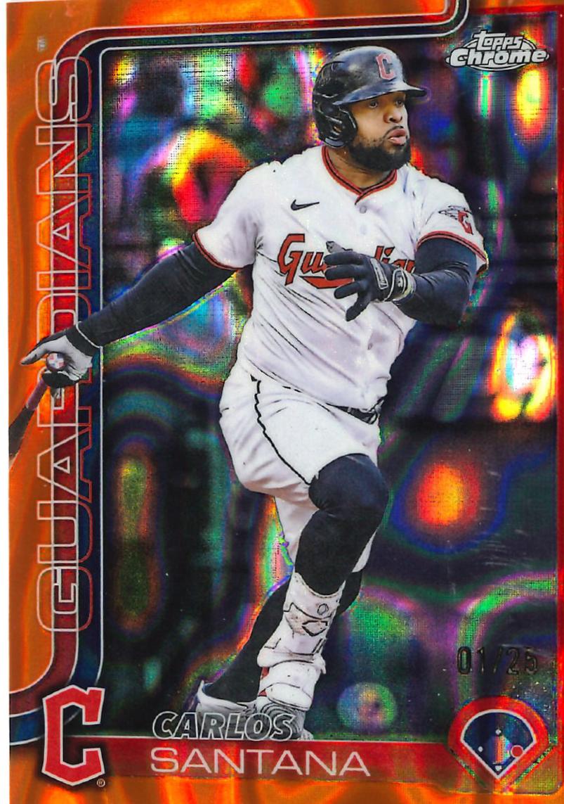 Carlos Santana [Orange Lava Refractor] #USC11