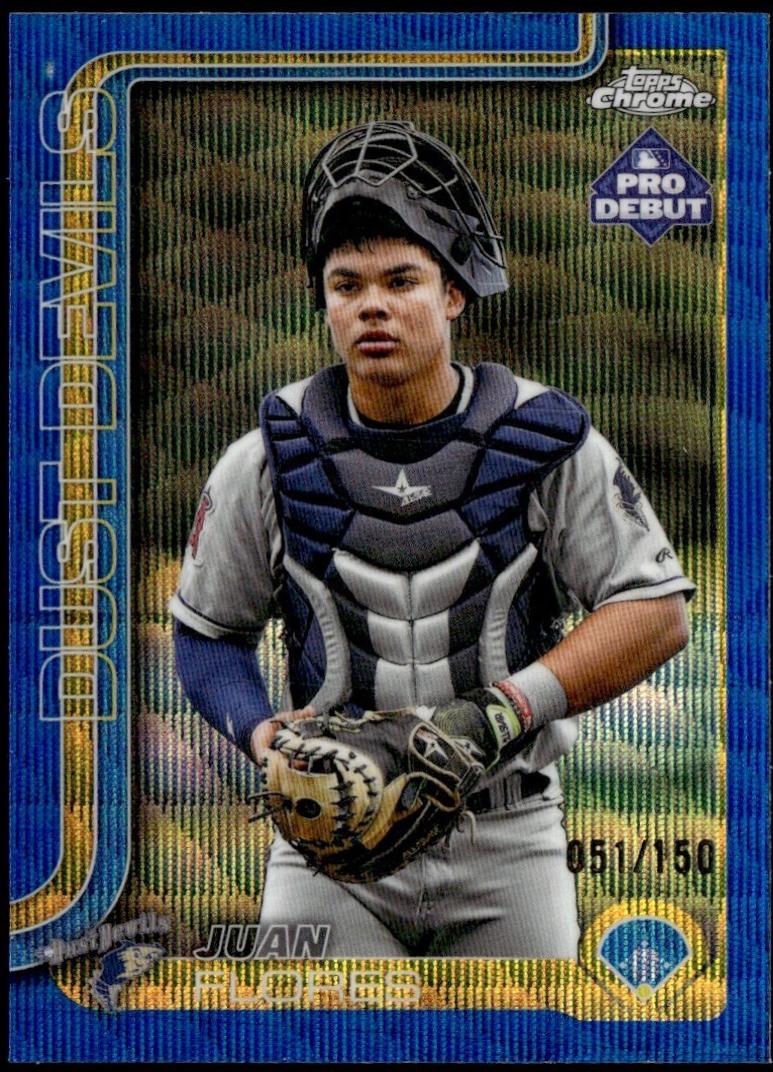 Juan Flores [Blue Wave Refractor] #PDC-58