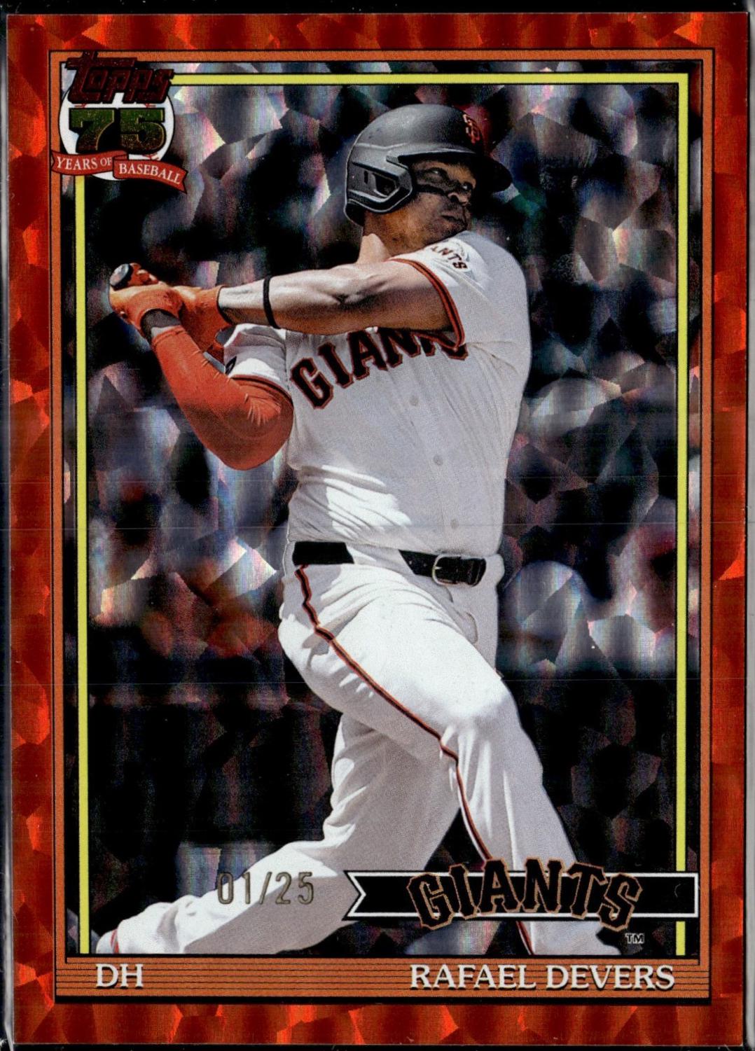 Rafael Devers [Orange Crackleboard Foil] #T91-54