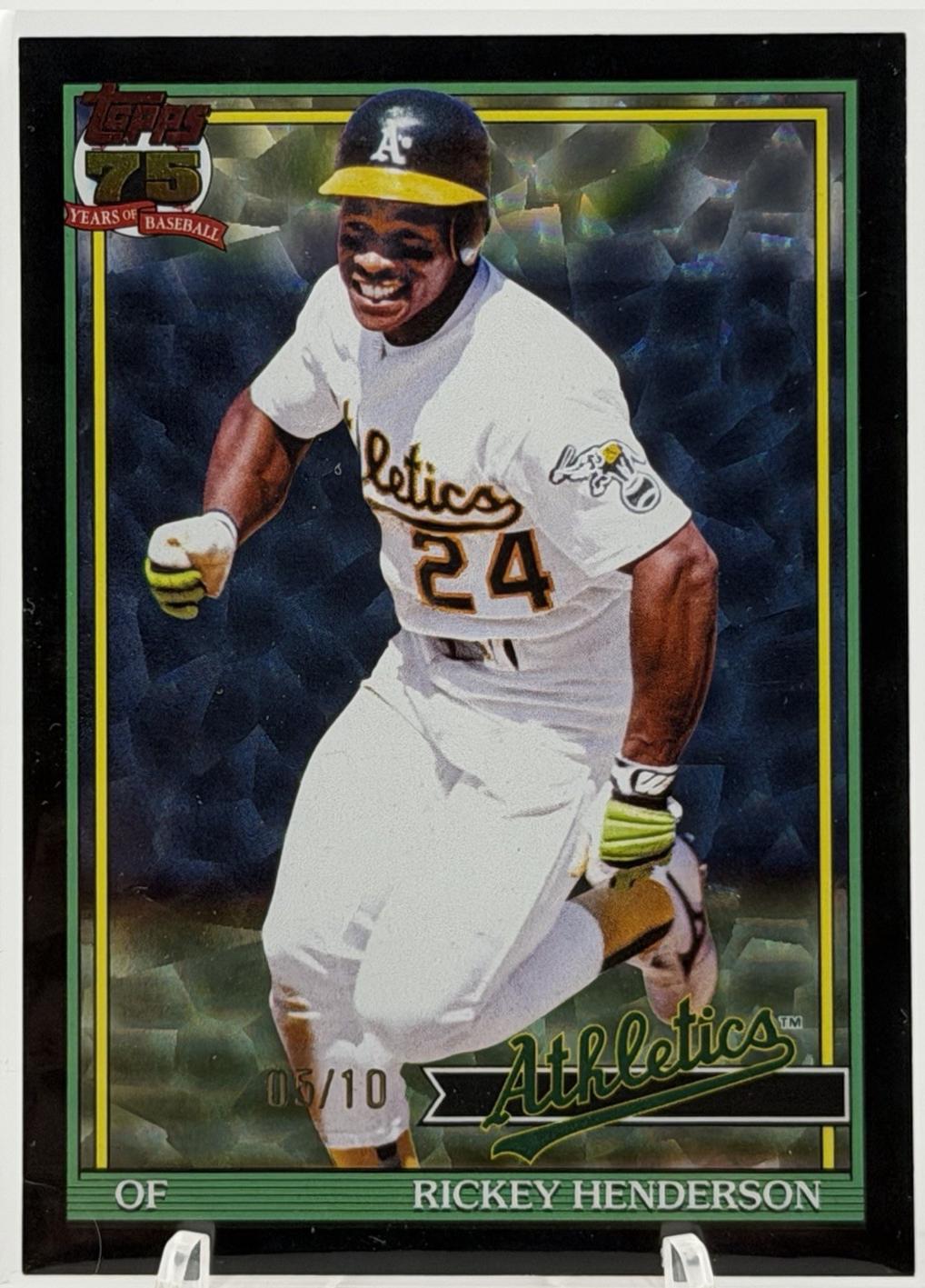 Rickey Henderson [Black] #T91-52