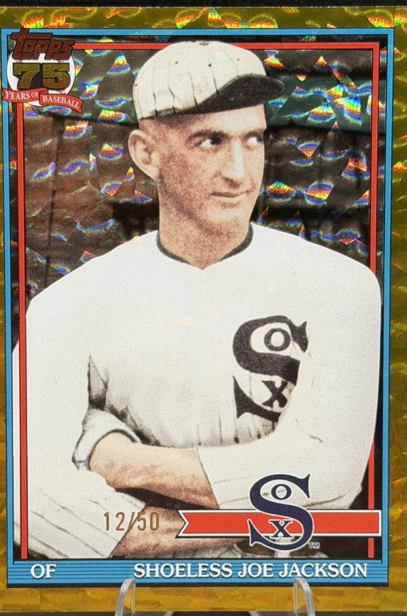 Shoeless Joe Jackson [Gold Crackleboard Foil] #T91-27