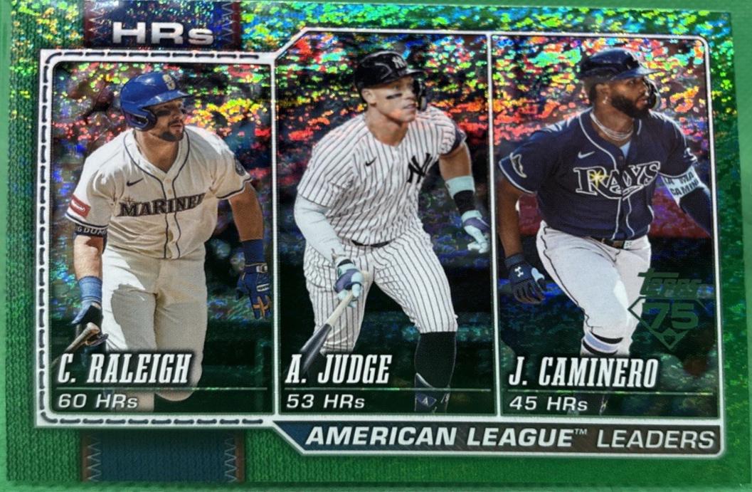 American League Leaders HRs [Green Holo] #38