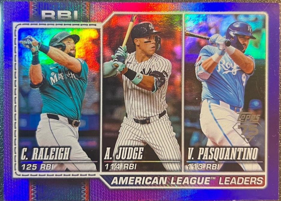 American League Leaders RBI [Purple Rainbow] #211