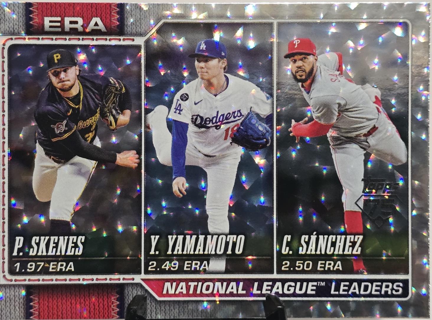 National League Leaders ERA [Silver Crackleboard] #203