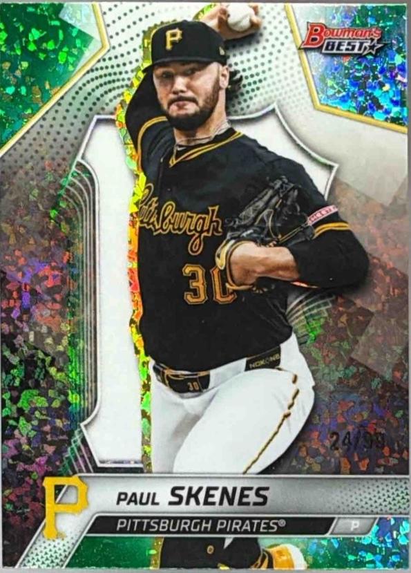 Paul Skenes [Green Mini-Diamond Refractor] #40