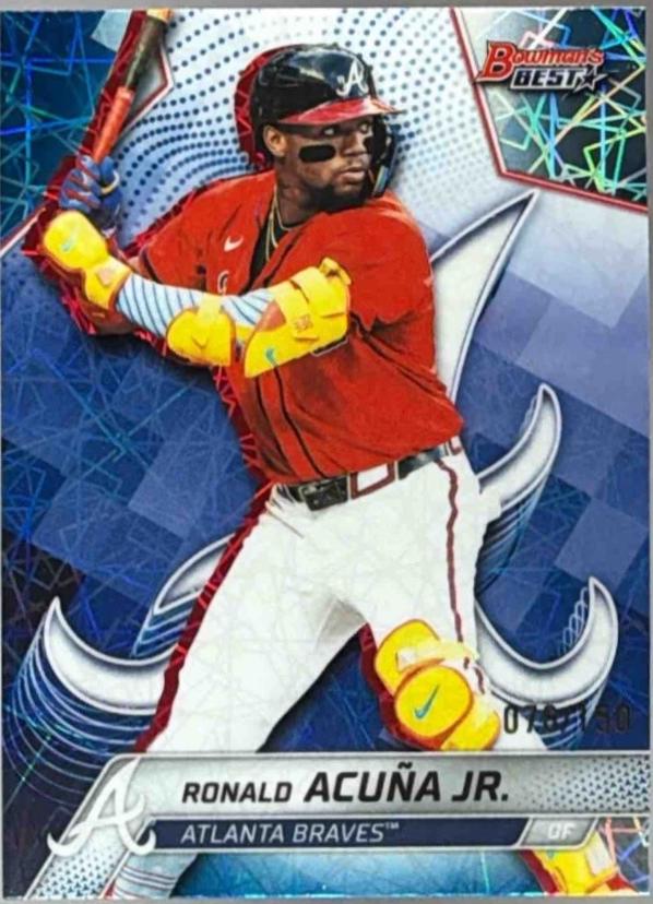 Ronald Acuna Jr. [Blue Lazer Refractor] #13