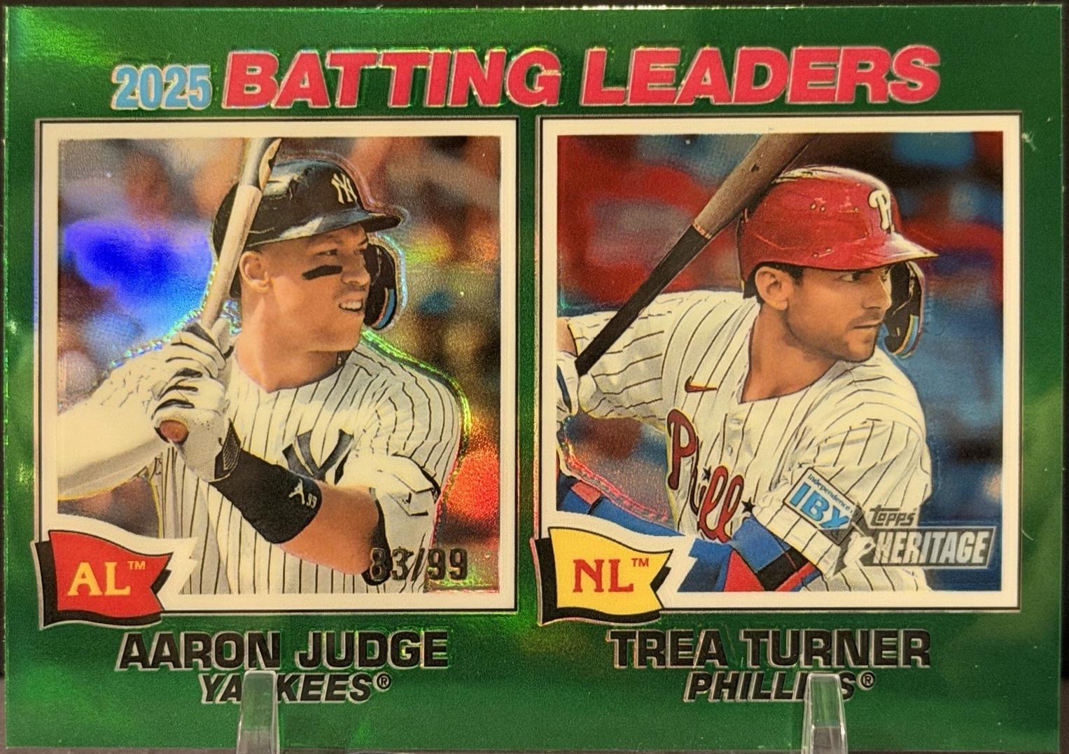 Aaron Judge / Trea Turner [Green Bordered Chrome] #1