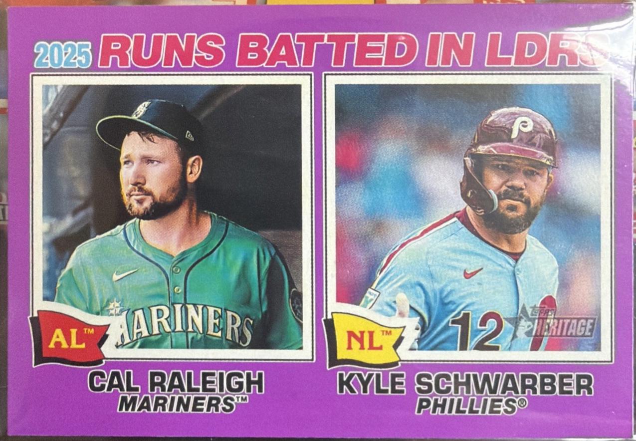 Kyle Schwarber / Cal Raleigh [Pink Sparkle Chrome] #3