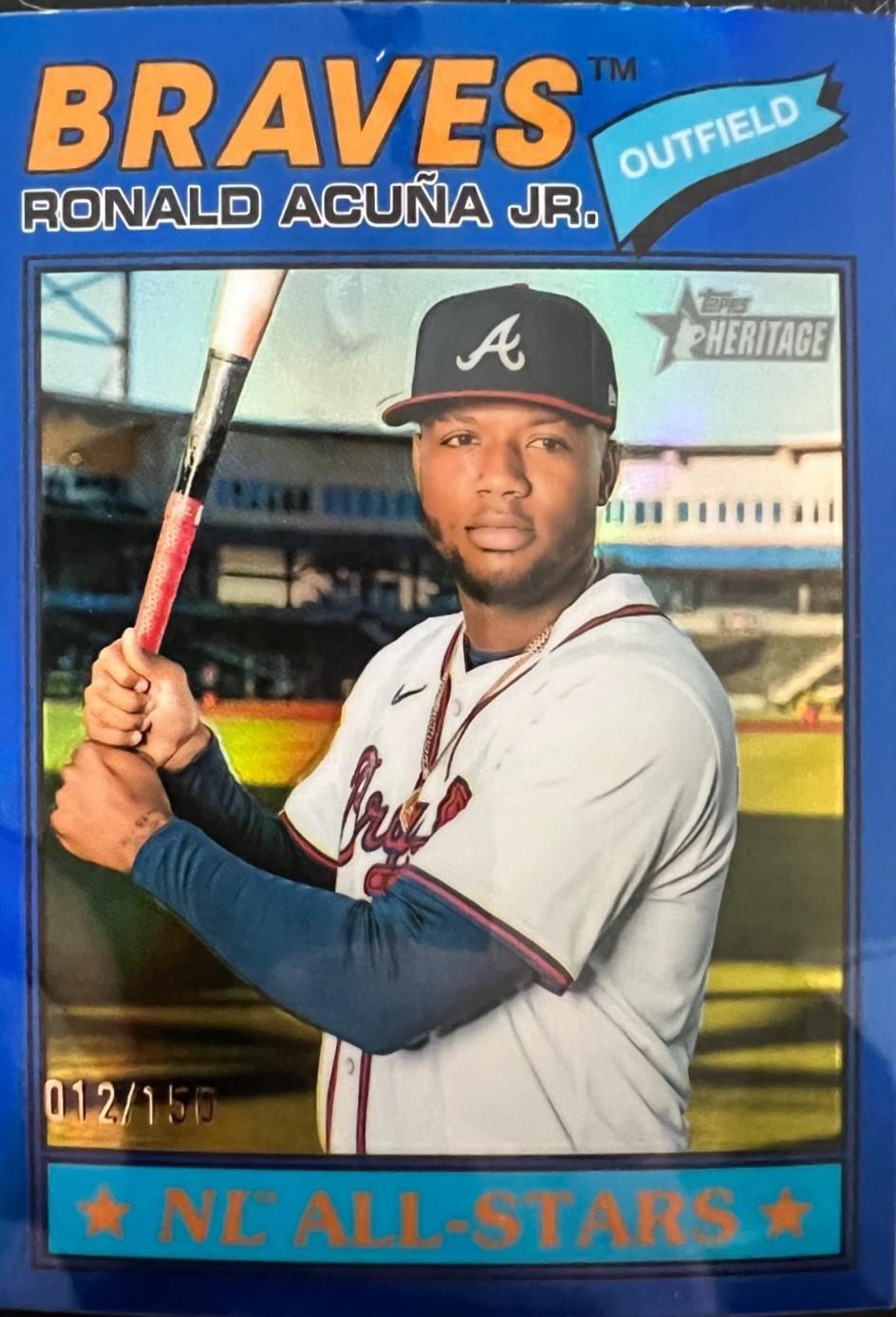 Ronald Acuna Jr. [Blue Bordered Chrome] #55