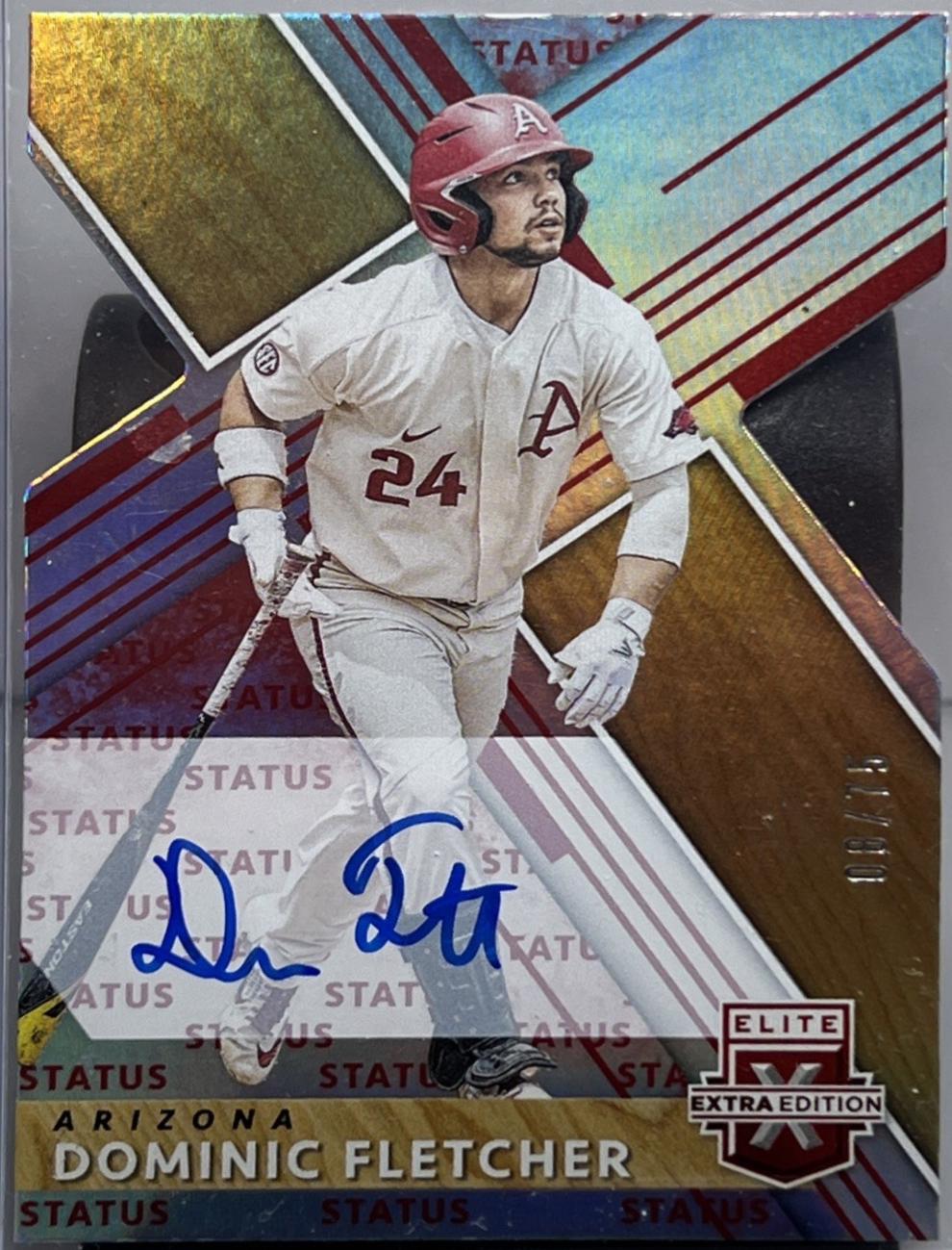 Dominic Fletcher [Autograph Status Die Cut Emerald] #75