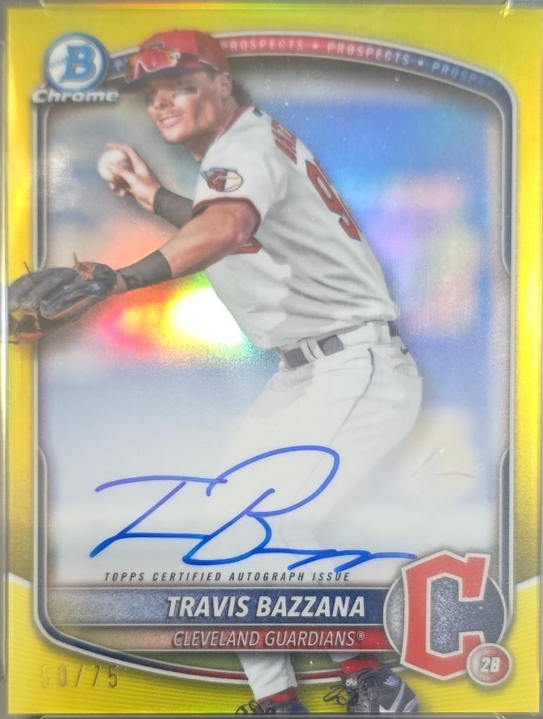 Travis Bazzana [Yellow Mojo Refractor] #CPA-TB