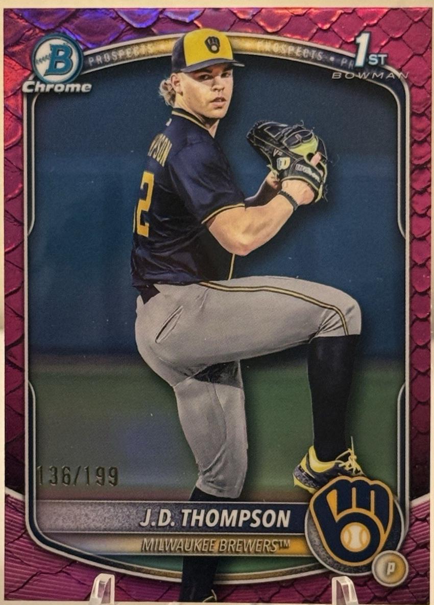 J.D. Thompson [Fuchsia Reptilian Refractor] #BDC-14
