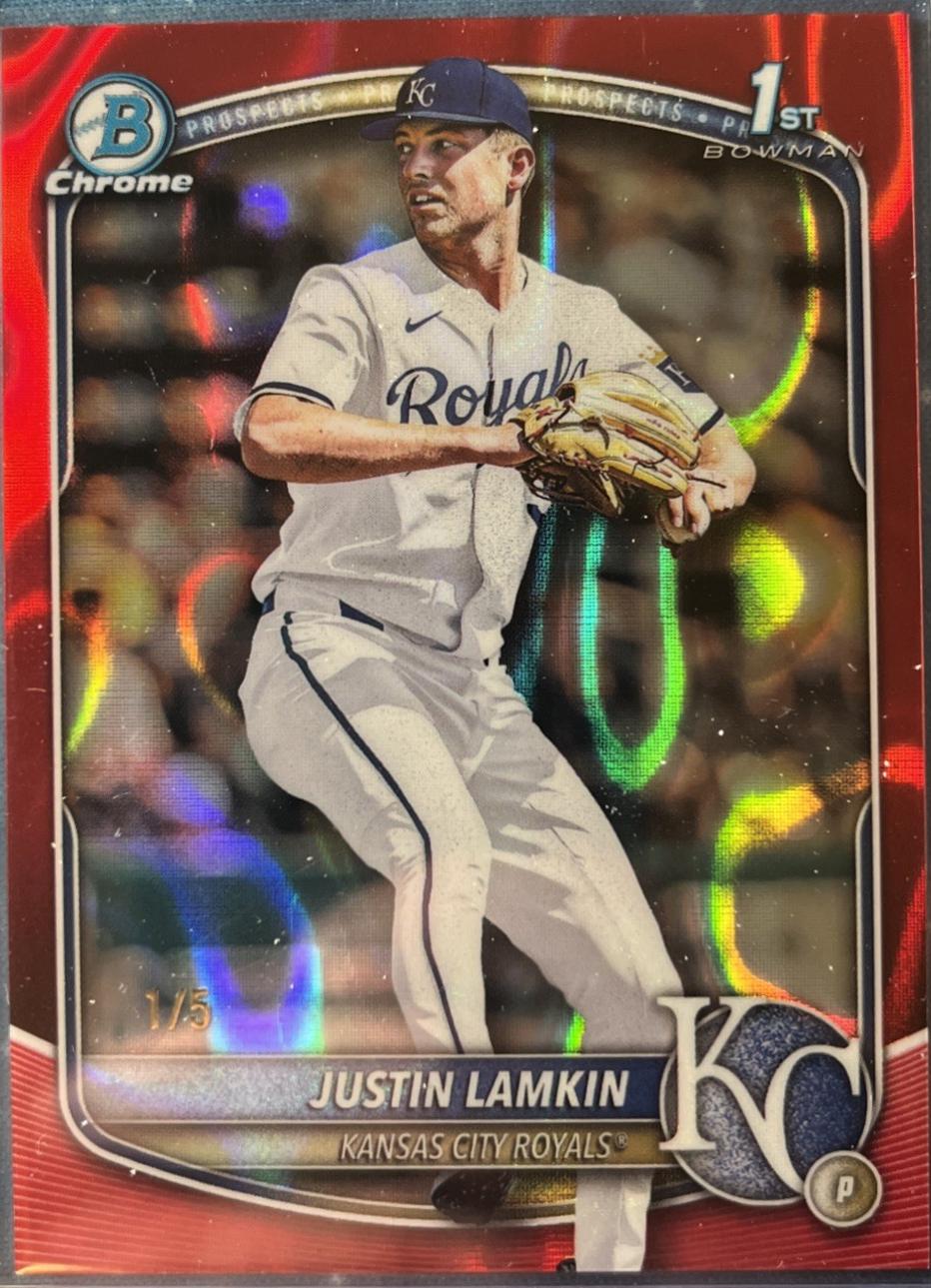 Justin Lamkin [Red Lava Refractor] #BDC-62