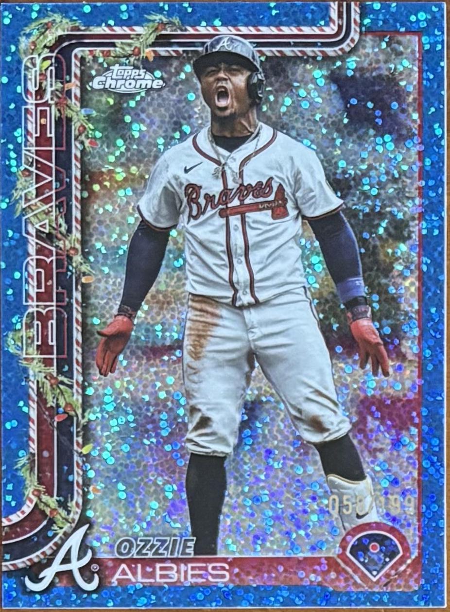 Ozzie Albies [Blue Sparkle] #HC36