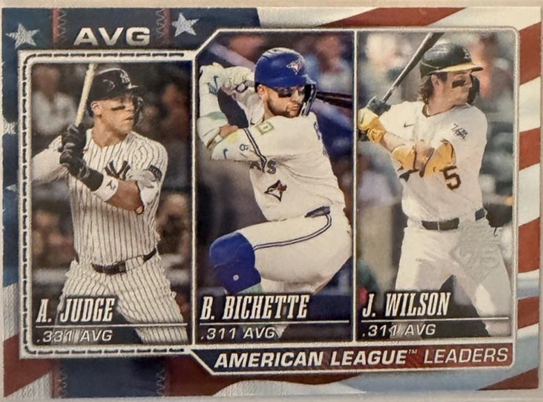 American League Leaders Avg [Independence Day] #204