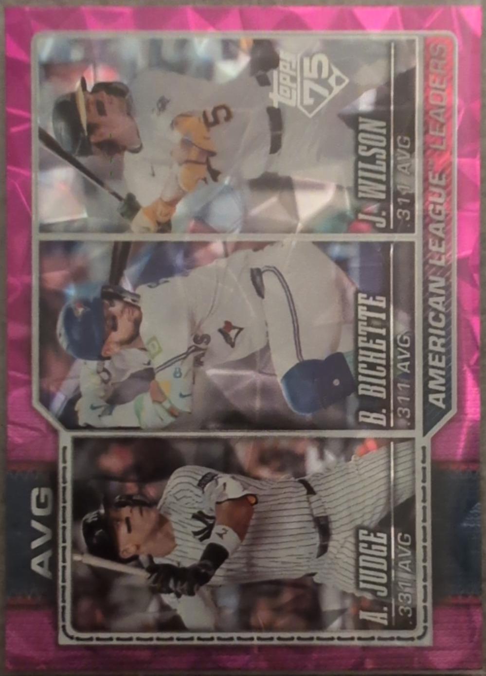 American League Leaders Avg [Pink Diamante] #204