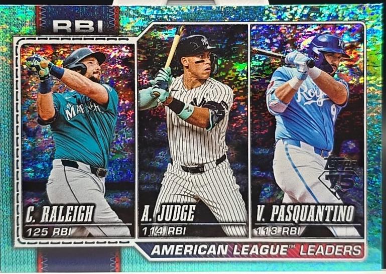 American League Leaders RBI [Aqua Holo] #211