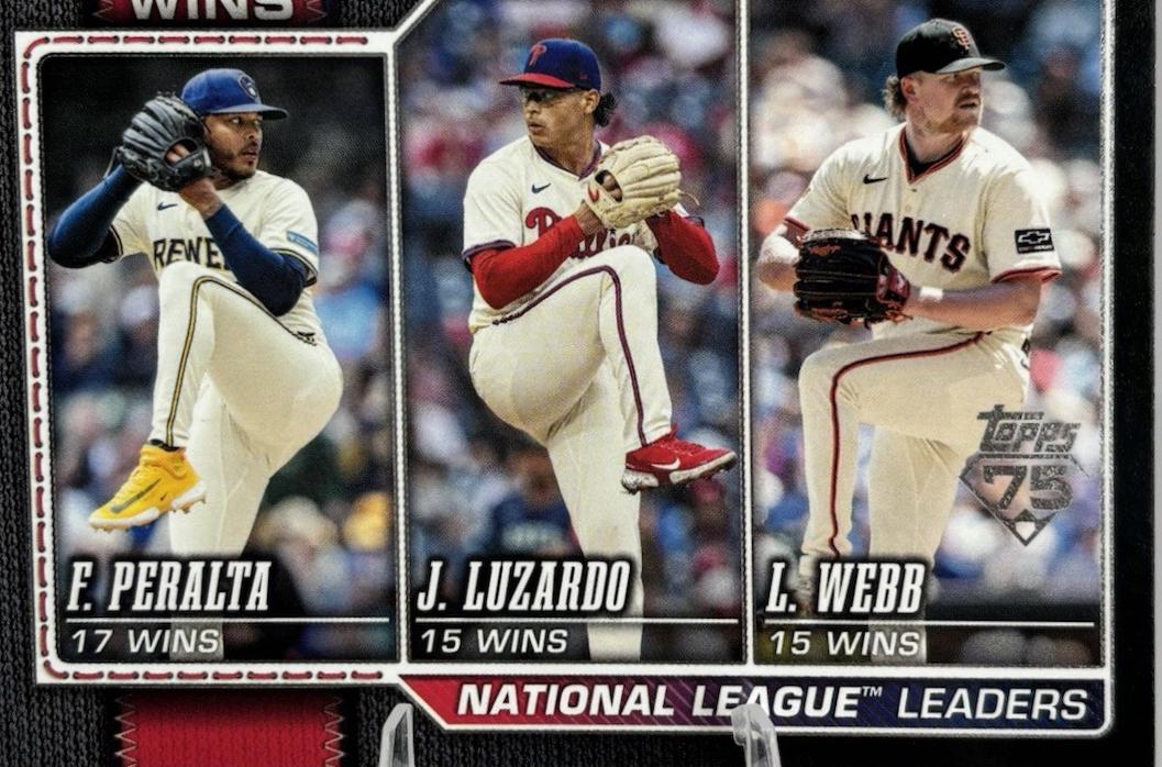 National League Leaders Wins [Black Border] #117