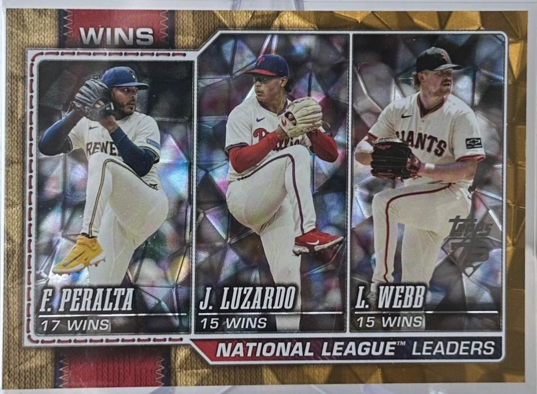 National League Leaders Wins [Gold Diamante] #117