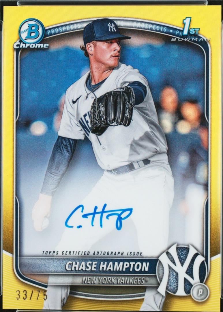 Chase Hampton [Yellow Refractor] #CPA-CHA