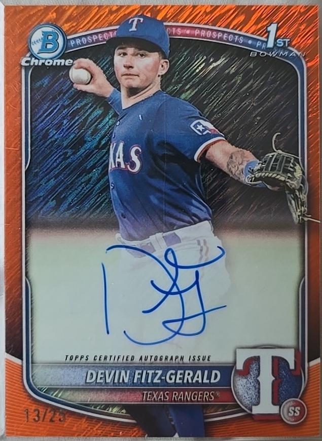 Devin Fitz-Gerald [Orange Shimmer Refractor] #CPA-DF