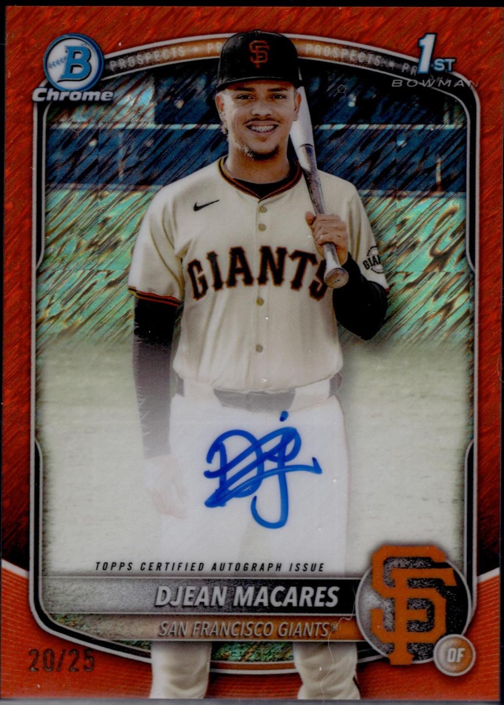 Djean Macares [Orange Shimmer Refractor] #CPA-DM