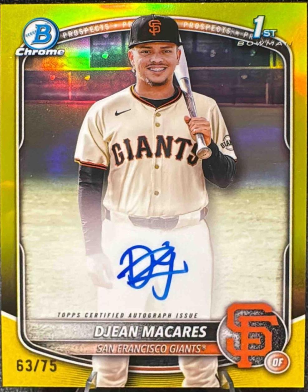 Djean Macares [Yellow Refractor] #CPA-DM