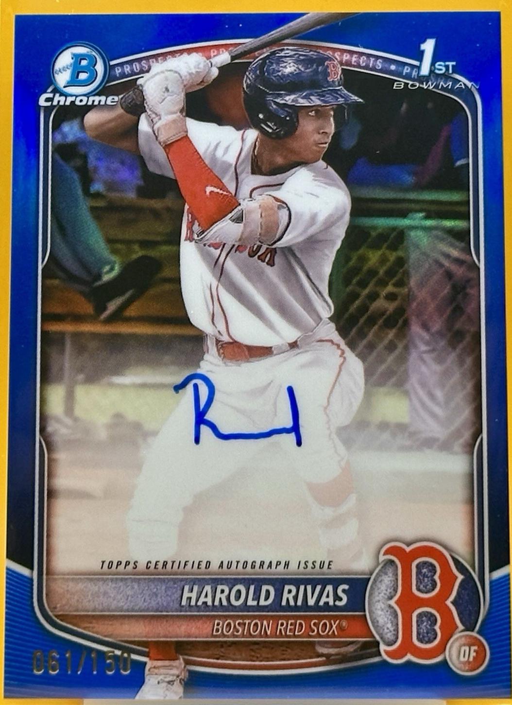 Harold Rivas [Blue Refractor] #CPA-HR
