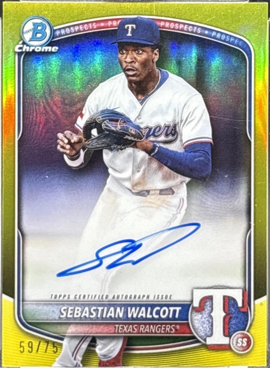 Sebastian Walcott [Yellow Mojo Refractor] #CPA-SW