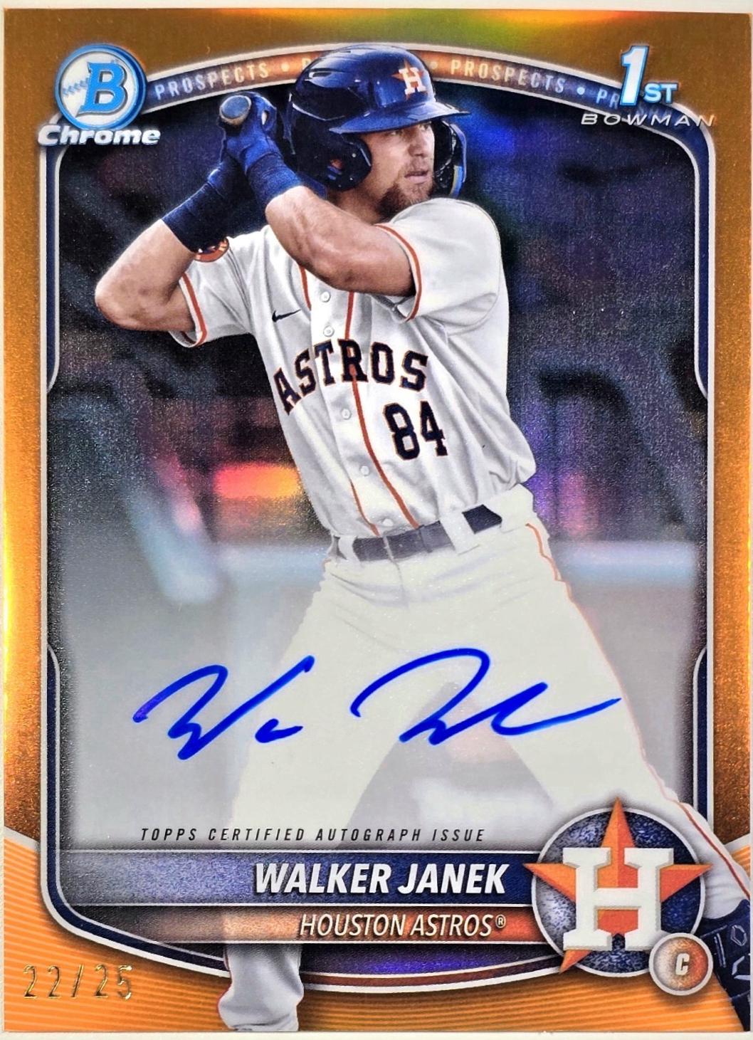 Walker Janek [Orange Shimmer Refractor] #CPA-WJA