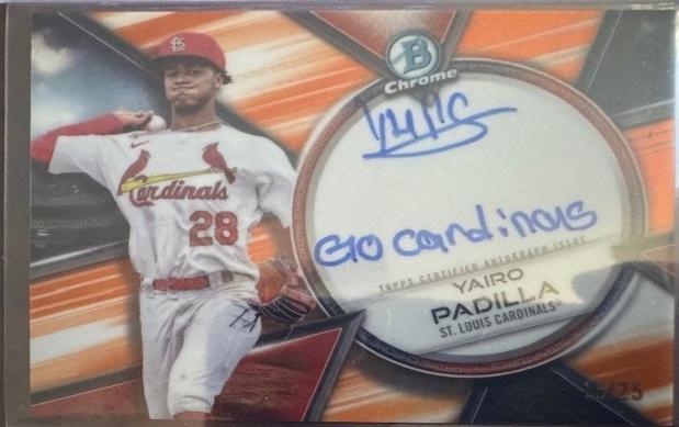 Yairo Padilla [Orange Shimmer Refractor] #CPA-YP