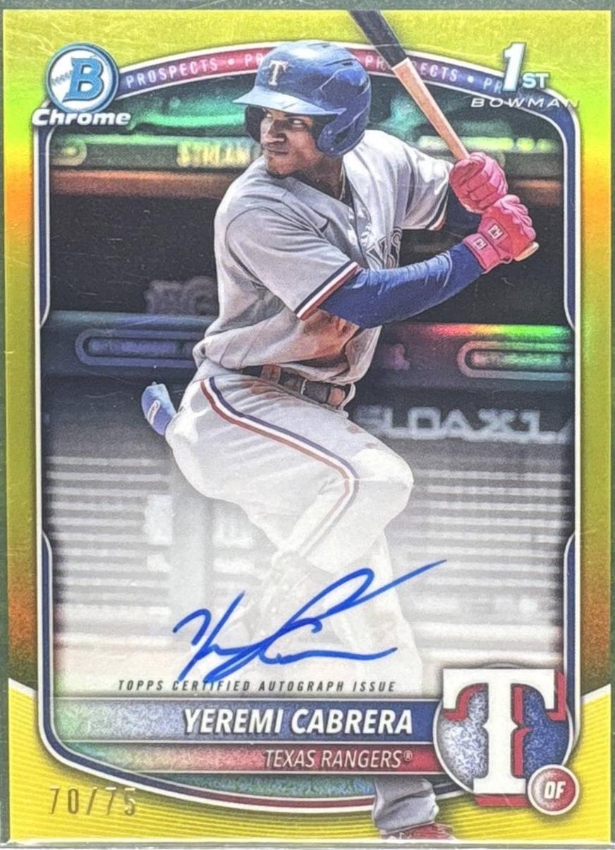 Yeremi Cabrera [Yellow Mojo Refractor] #CPA-YC