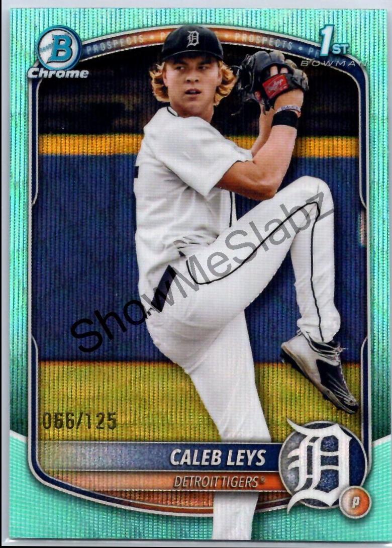 Caleb Leys [Aqua Wave Refractor] #BDC-195