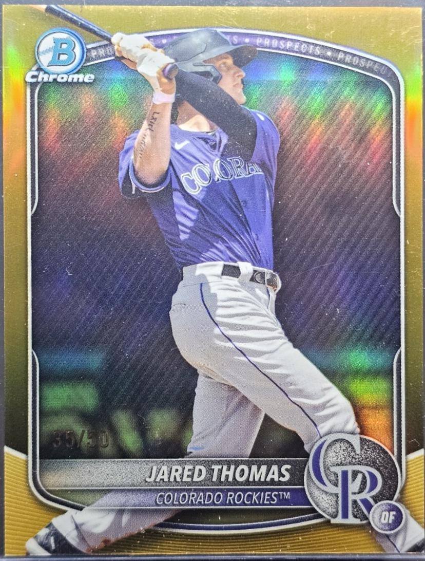 Jared Thomas [Gold Refractor] #BDC-147