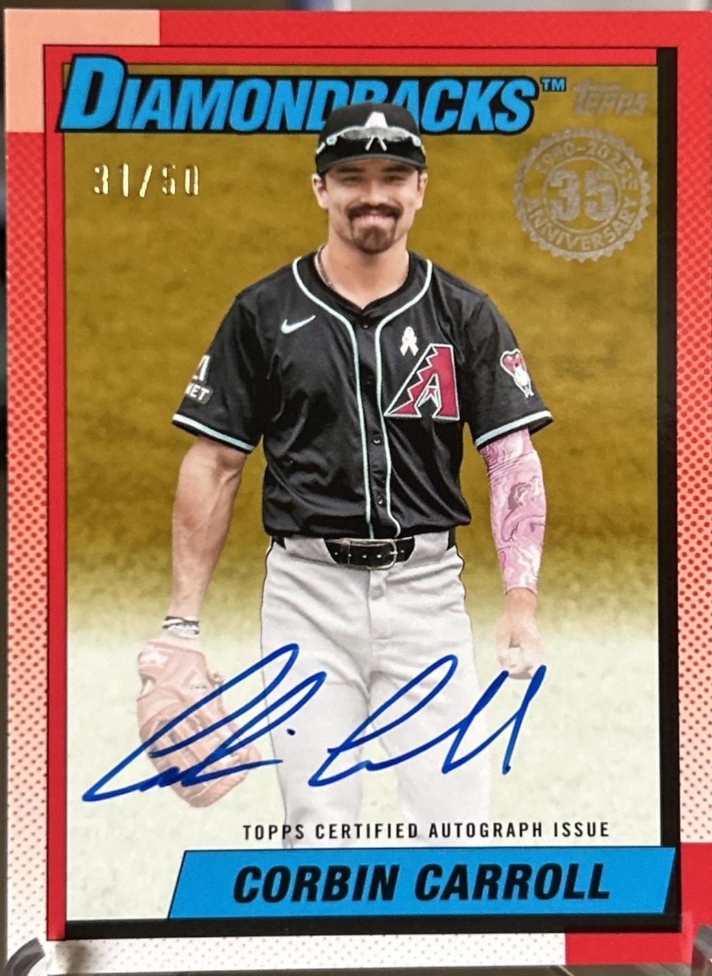 Corbin Carroll [Gold] #90AU-CC