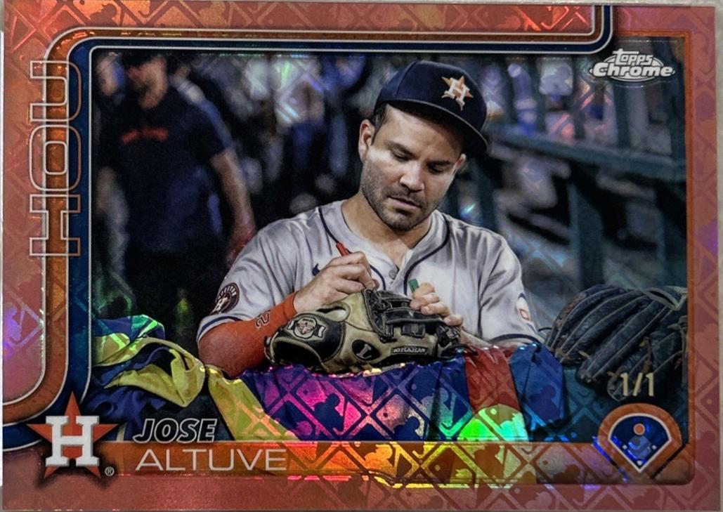 Jose Altuve [Rose Gold Refractor Image Variation] #77