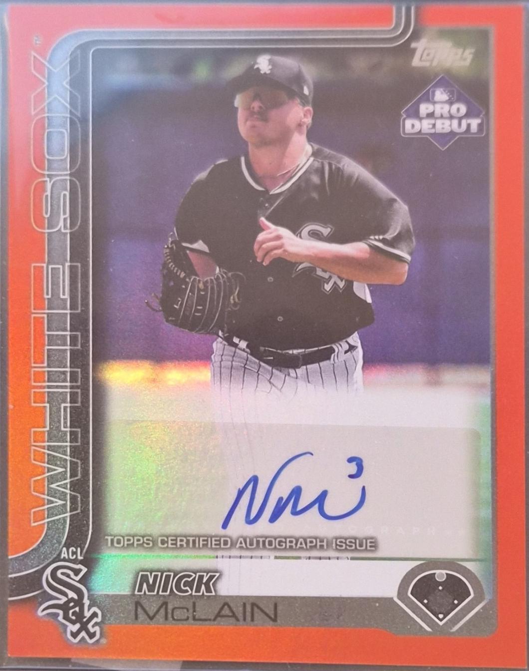 Nick McLain [Orange Autograph] #PD-190