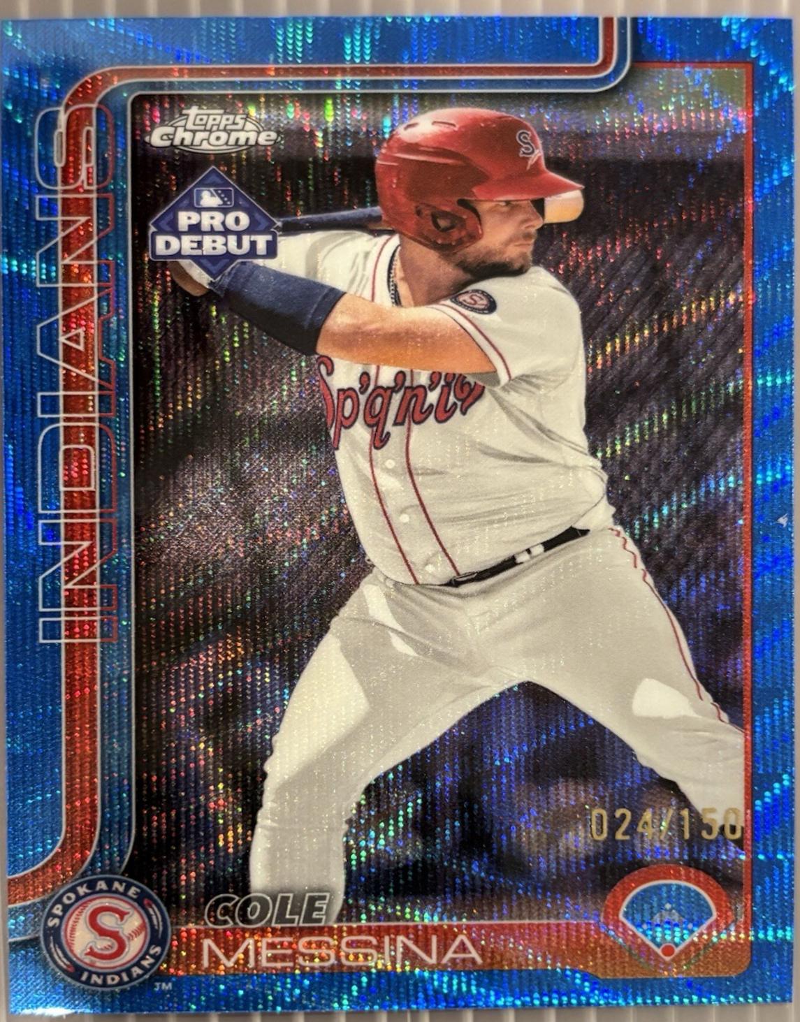Cole Messina [Blue Wave Refractor] #PDC-176