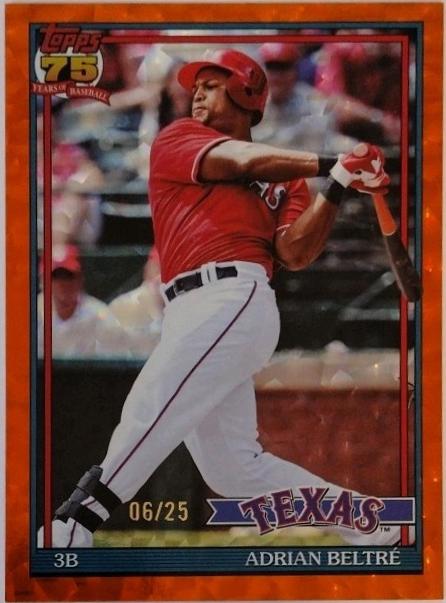 Adrian Beltre [Orange Crackleboard Foil] #T91-59