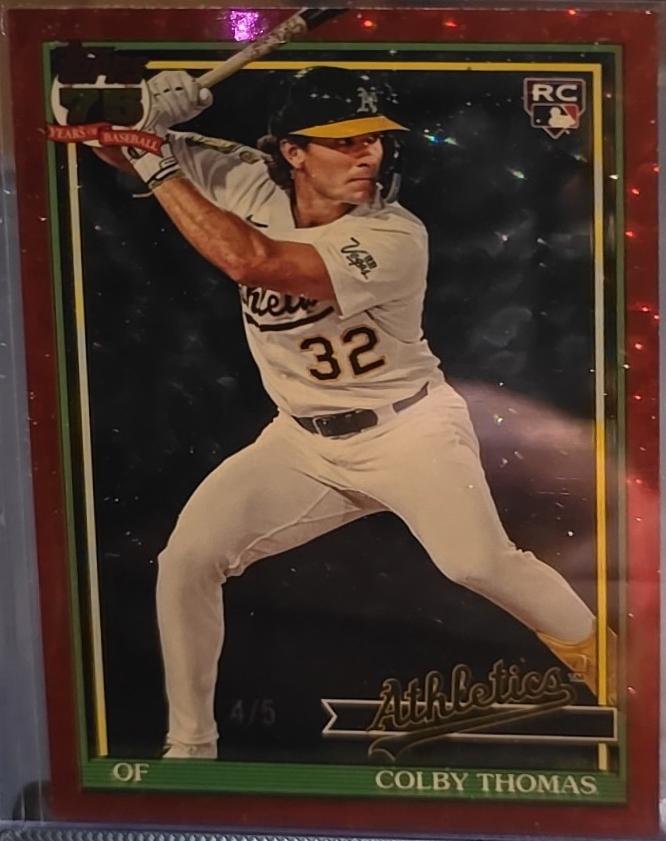 Colby Thomas [Red Crackleboard Foil] #T91-6