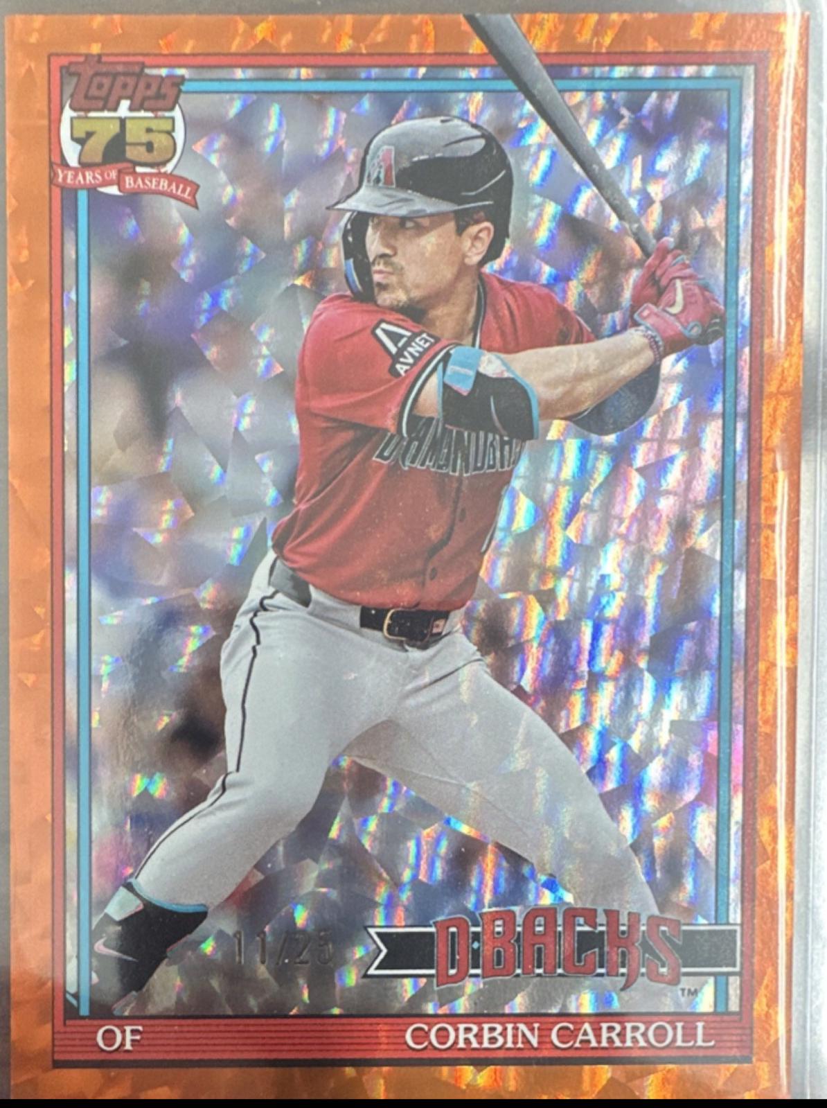 Corbin Carroll [Orange Crackleboard Foil] #T91-58