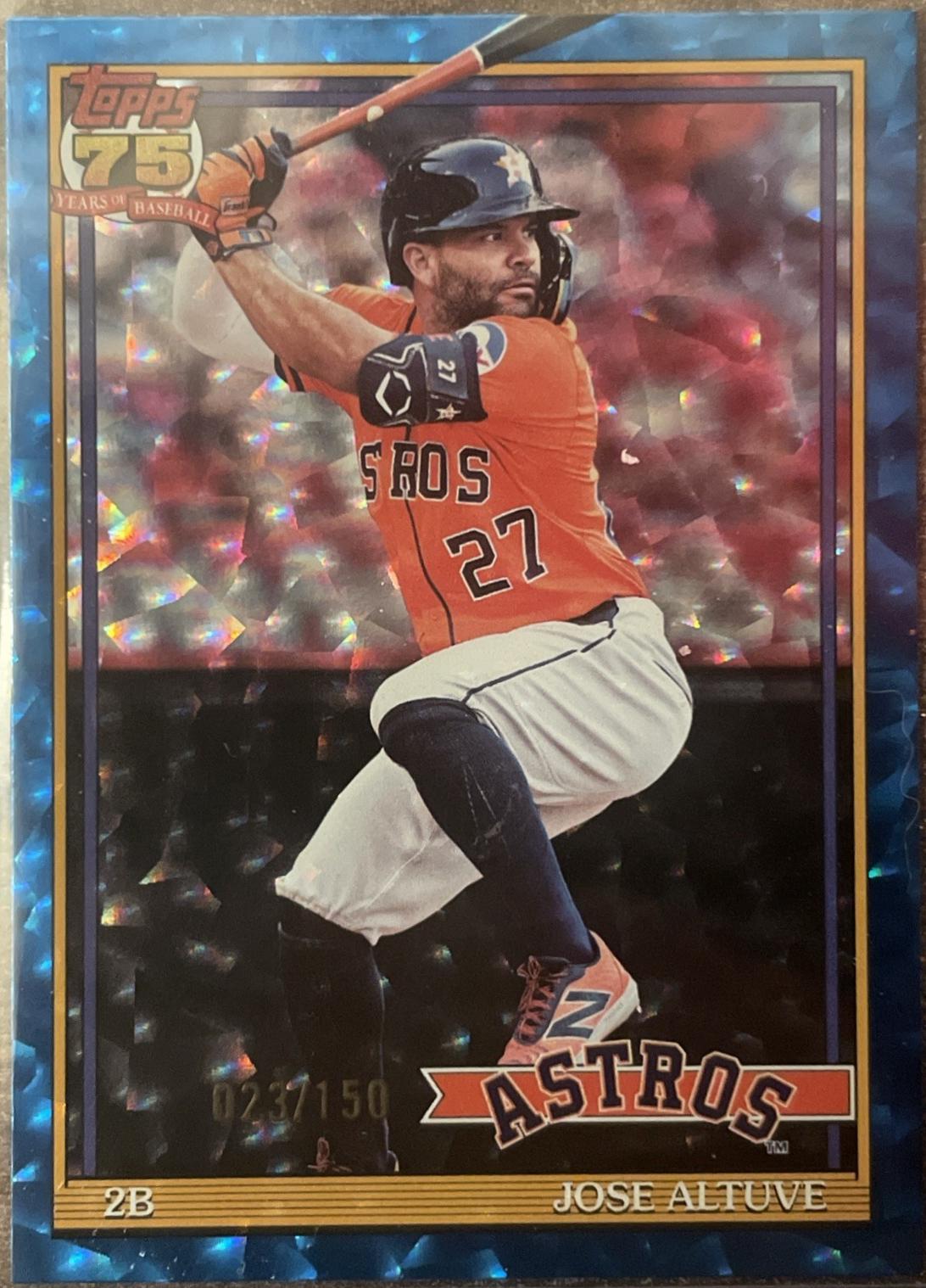 Jose Altuve [Blue Crackleboard Foil] #T91-7