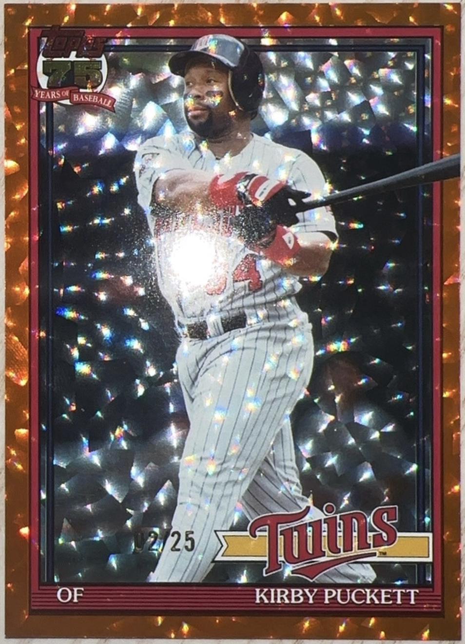 Kirby Puckett [Orange Crackleboard Foil] #T91-94