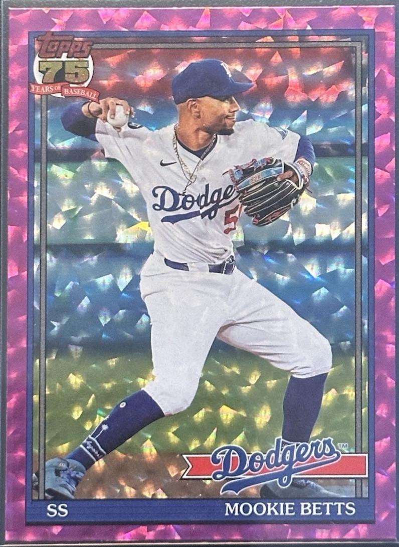 Mookie Betts [Pink Crackleboard Foil] #T91-21