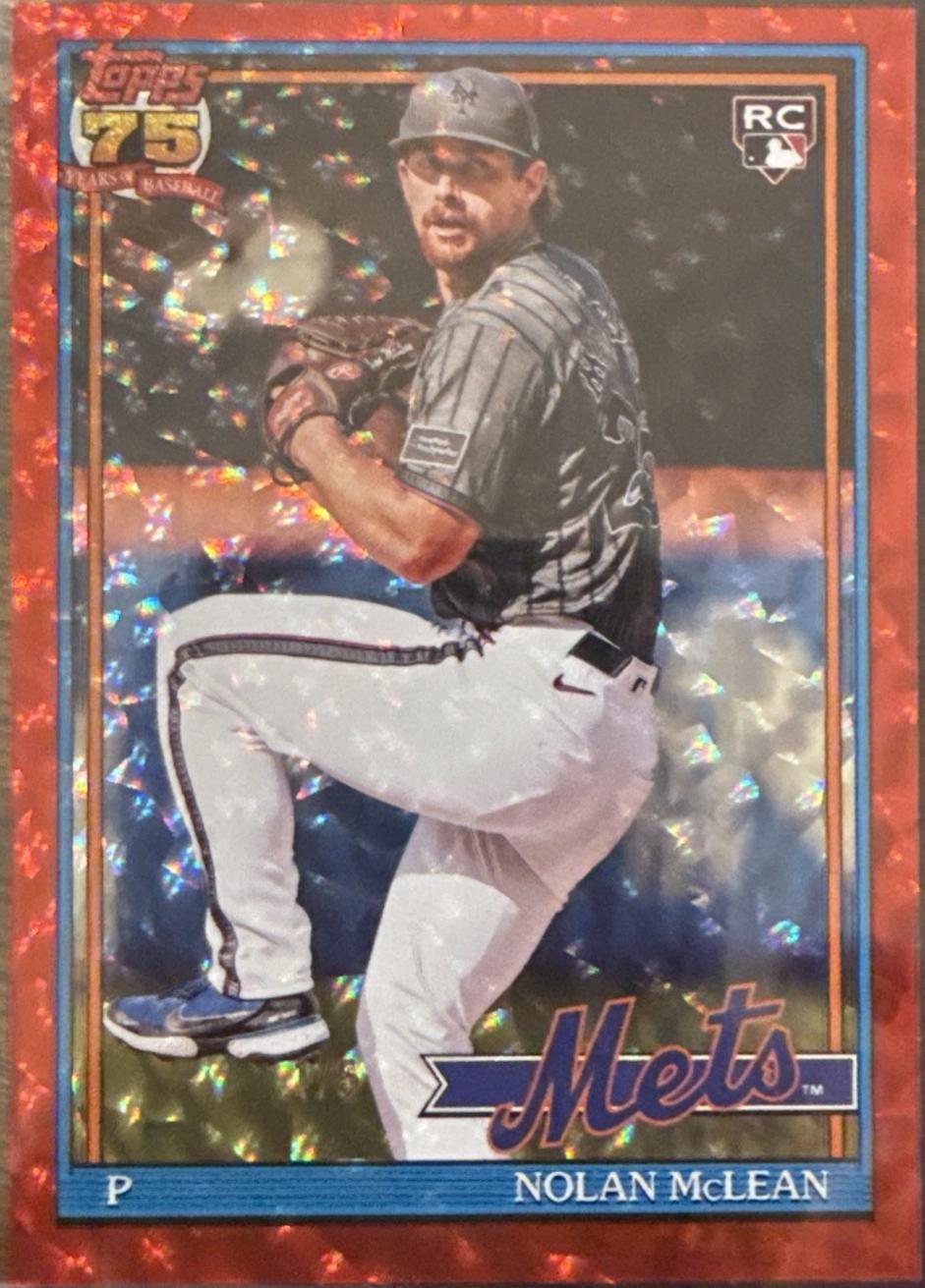 Nolan McLean [Red Crackleboard Foil] #T91-63