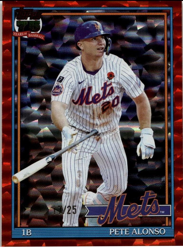Pete Alonso [Orange Crackleboard Foil] #T91-12
