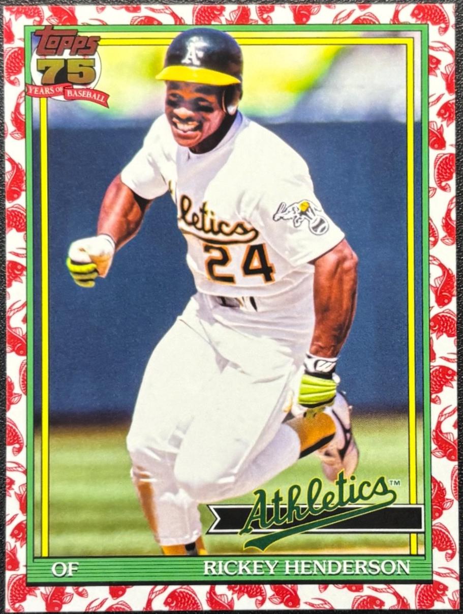Rickey Henderson [Koi Fish Gold] #T91-52