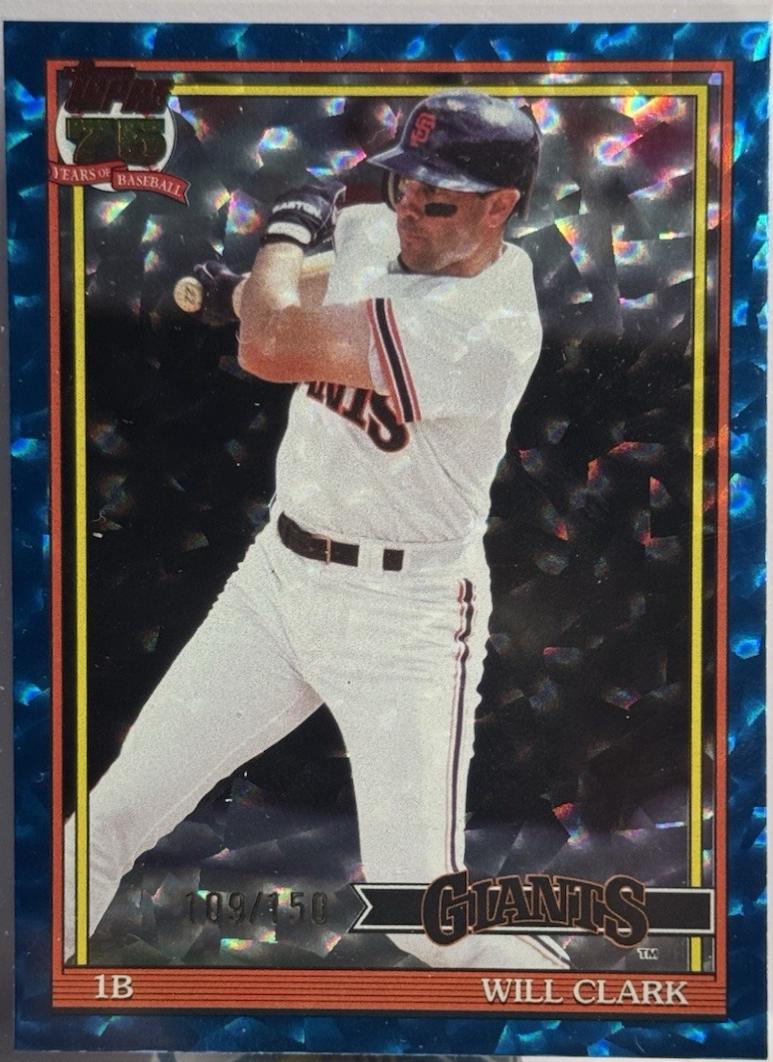 Will Clark [Blue Crackleboard Foil] #T91-11
