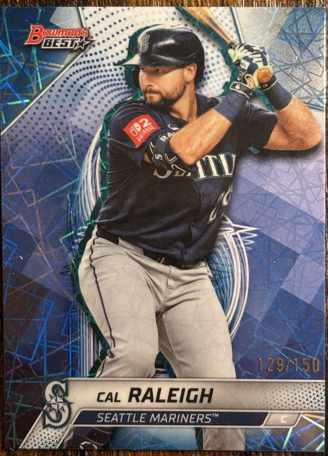 Cal Raleigh [Blue Lazer Refractor] #55